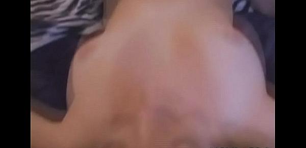  Dissolute Ashley with round natural tits cums many times